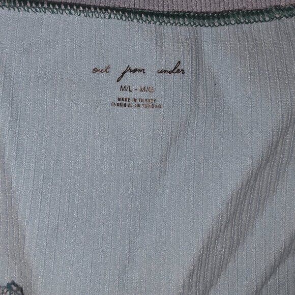 Urban Outfitters Out From Under Go For Gold Baby Blue Seamless Long Sleeve Top - Picture 3 of 5